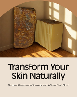 Jumbo Turmeric Soap  & African Black Soap Combo