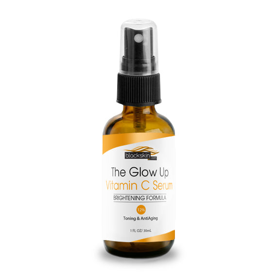 The "Glow Up" Vitamin C Brightening Serum - Blackskin.com Product for Black skin , Dark Marks , Acne on Black Skin. Hyper pigmentation